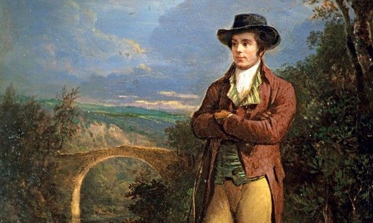 Portrait of poet Robert Burns