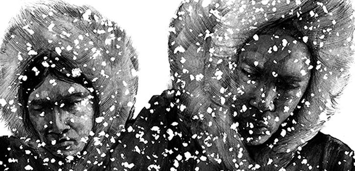 This Folio Life: A tribute to Ursula K. Le Guin Illustration by David Lupton for The Left Hand of Darkness, The Folio Society 2018