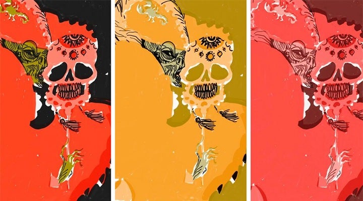 This Folio Life: Unmasking the Phantom Illustration colour tests for The Phantom of the Opera