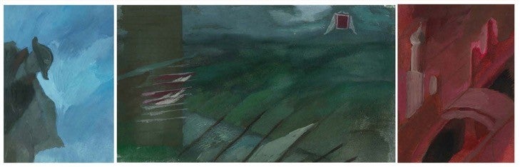 More of Igor Karash's exploratory sketches for War and Peace
