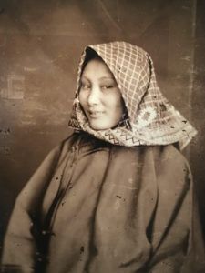 Photograph of a Chinese boatwoman