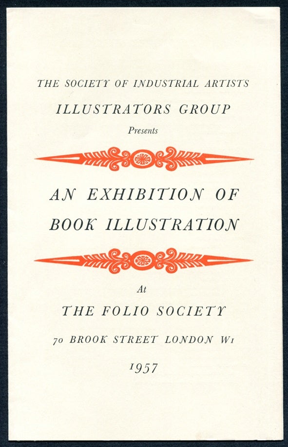 Poster for An Exhibition of Book Illustration for The Folio Society, 1957