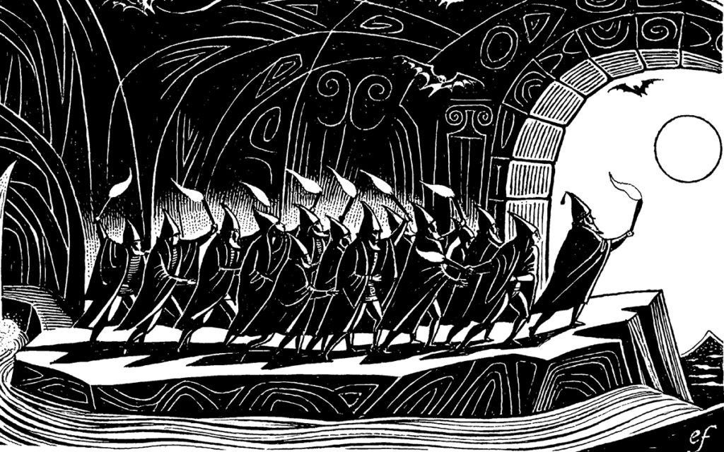 Illustration © Eric Fraser for The Hobbit, The Folio Society