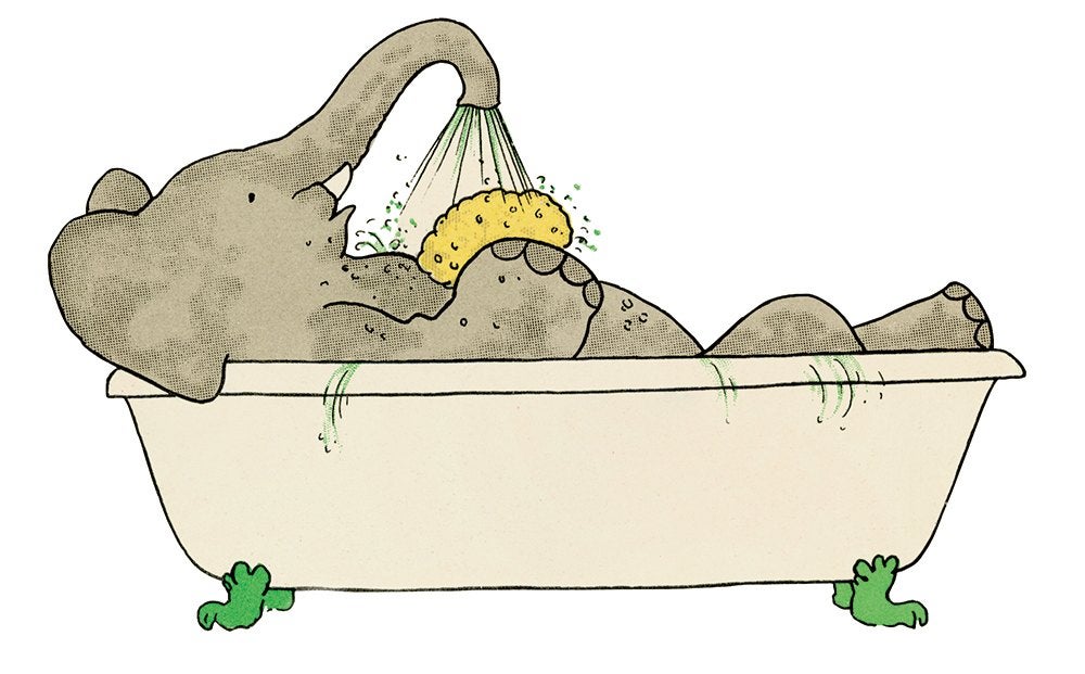 The Story of Babar illustration from the limited edition by The Folio Society