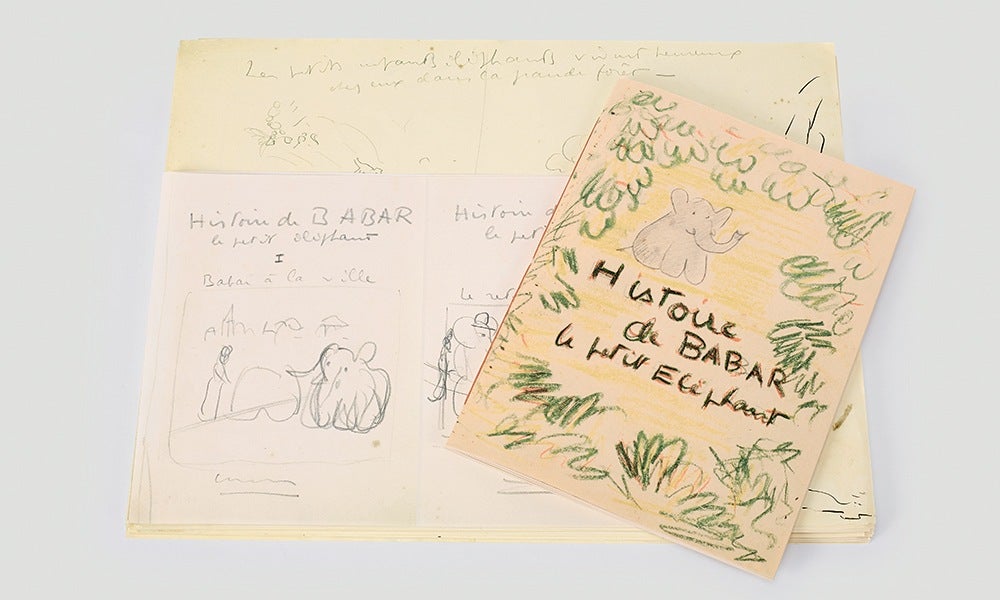 Histoire de Babar replica, from The Story of Babar limited edition by The Folio Society