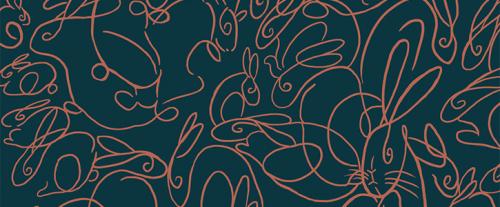Detail from the slipcase design for The Velveteen Rabbit, The Folio Society