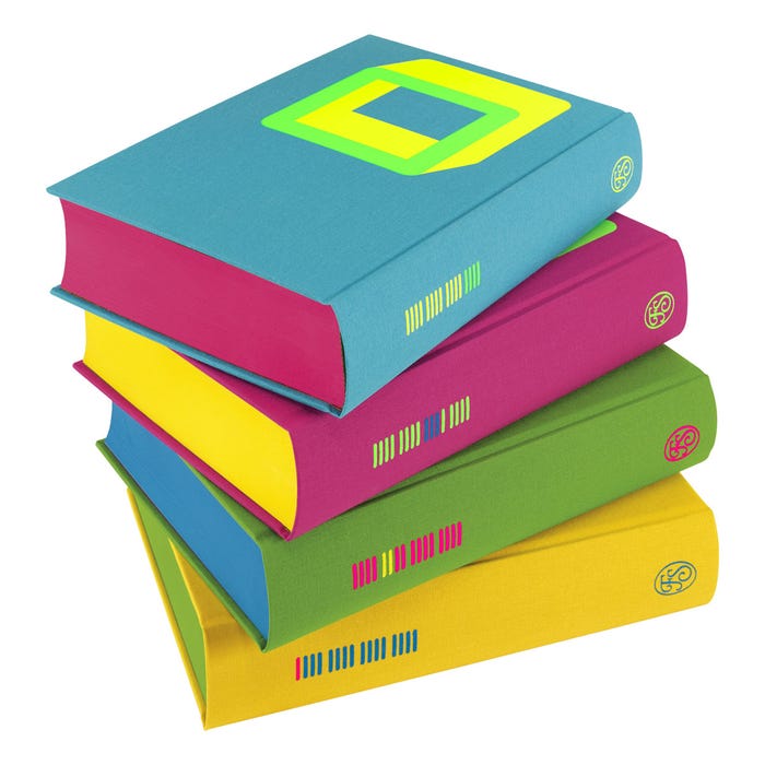 The Complete Short Stories showing the coloured page edges and printed spines