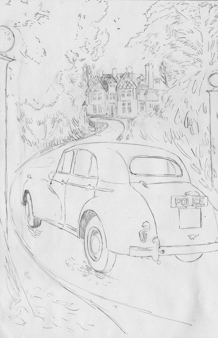Illustration by Sally Dunne for Agatha Christie's Crooked House, for the Folio edition Illustration by Sally Dunne for Agatha Christie's Crooked House, for the Folio edition
