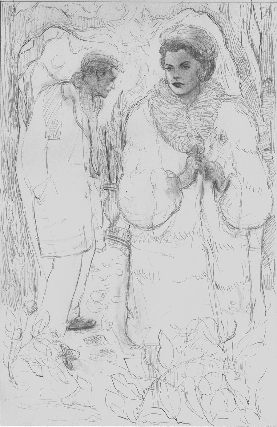 Illustration by Sally Dunne for Agatha Christie's Crooked House, for the Folio edition Illustration by Sally Dunne for Agatha Christie's Crooked House, for the Folio edition