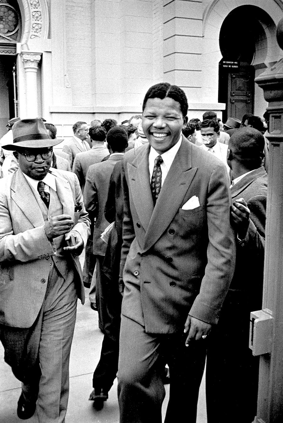 Caption: Mandela and Moses Kotane during the Treason Trial. Photograph by Jürgen Schadeberg, 1958 Caption: Mandela and Moses Kotane during the Treason Trial. Photograph by Jürgen Schadeberg, 1958