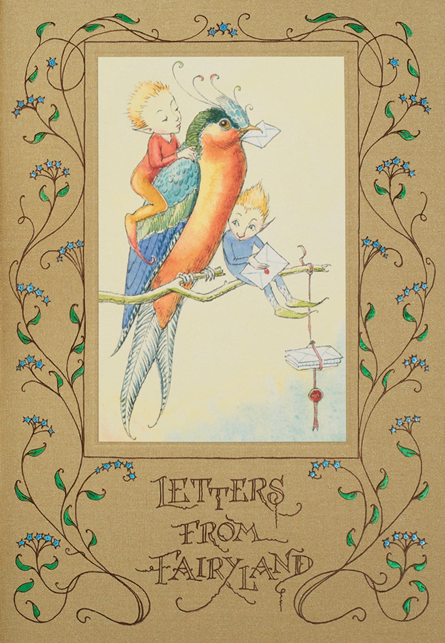 Final cover for the limited edition of Letters from Fairyland, The Folio Society 2020