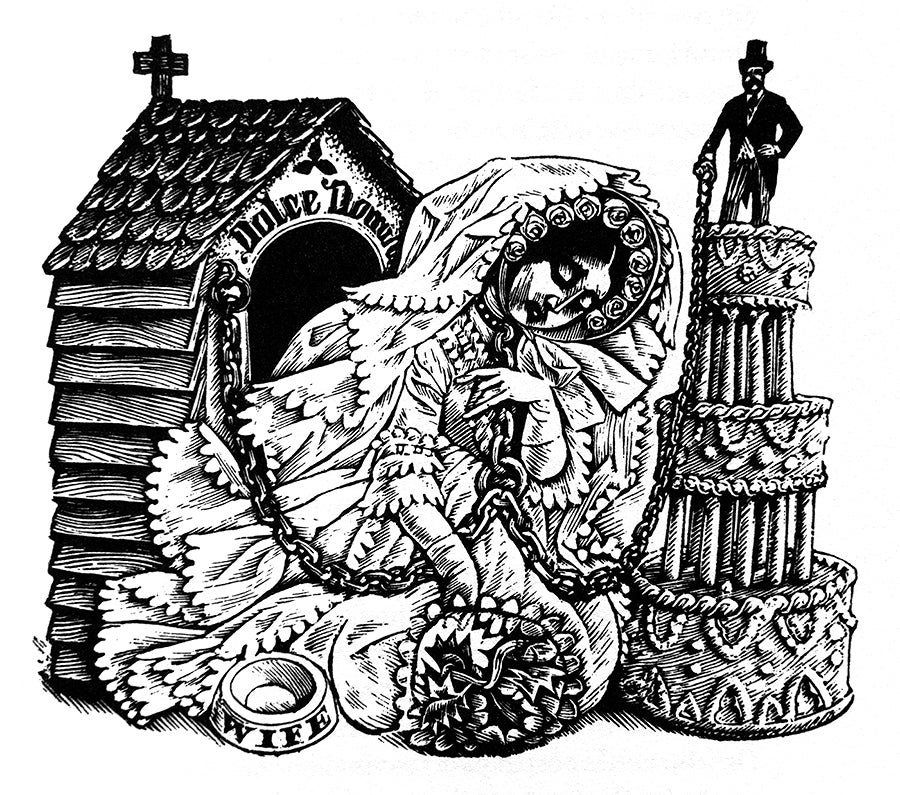An illustration of the Oxford Scholar's Tale, Canterbury Tales, by Peter Forster