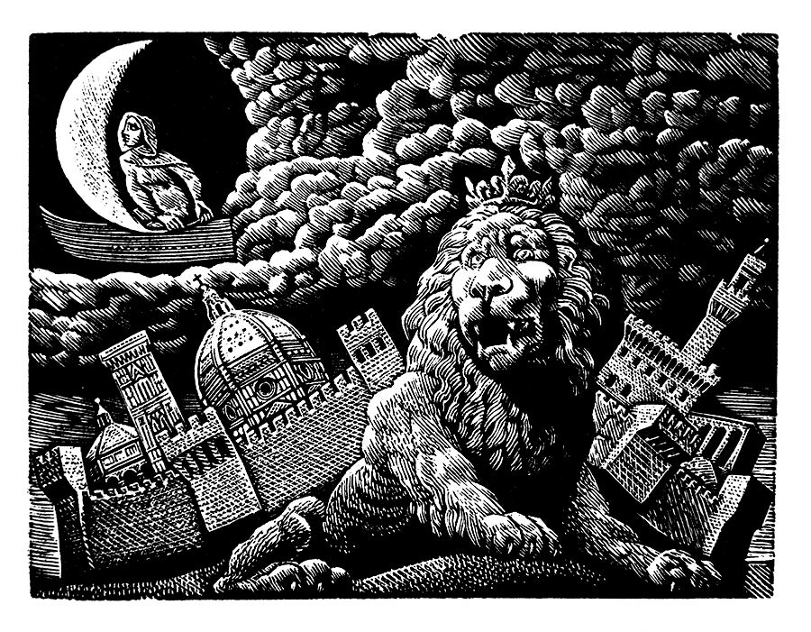 An illustration for George Eliot's Romola by Peter Forster