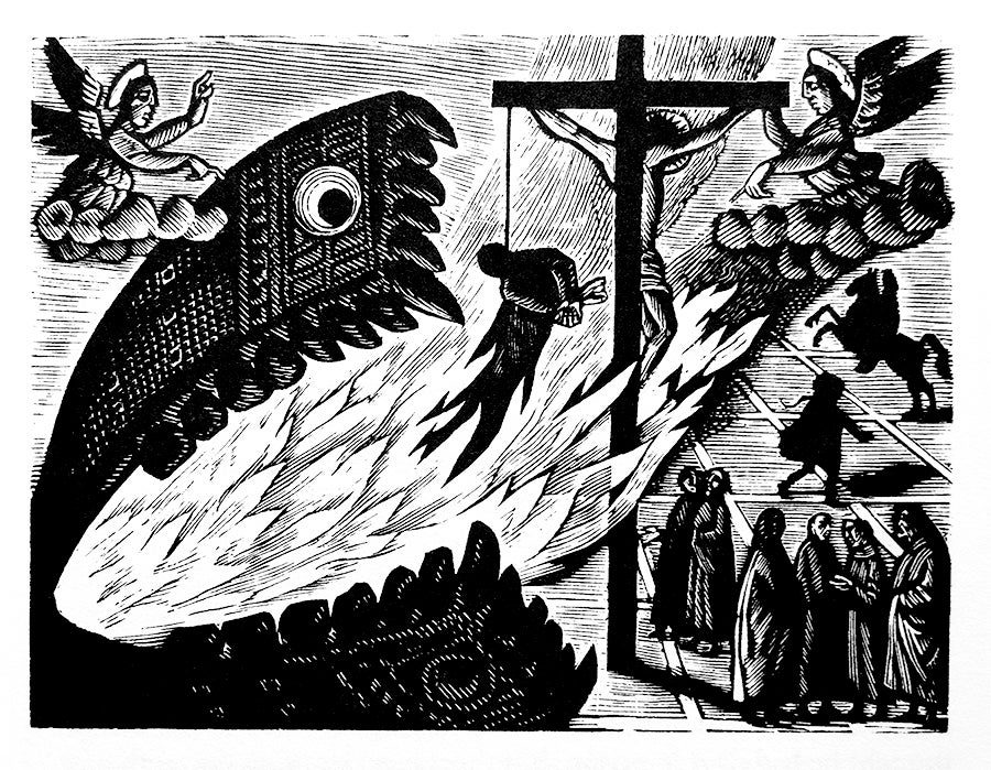 An illustration for George Eliot's Romola by Peter Forster