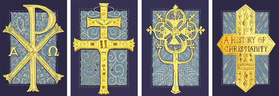 Sketches for the covers of A History of Christianity, by Jamie Clarke Sketches for the covers of A History of Christianity, by Jamie Clarke
