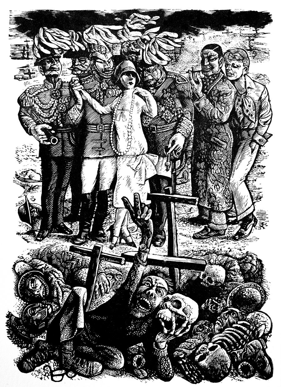 Illustration for Shakespeare's Troilus and Cressida by Peter Forster