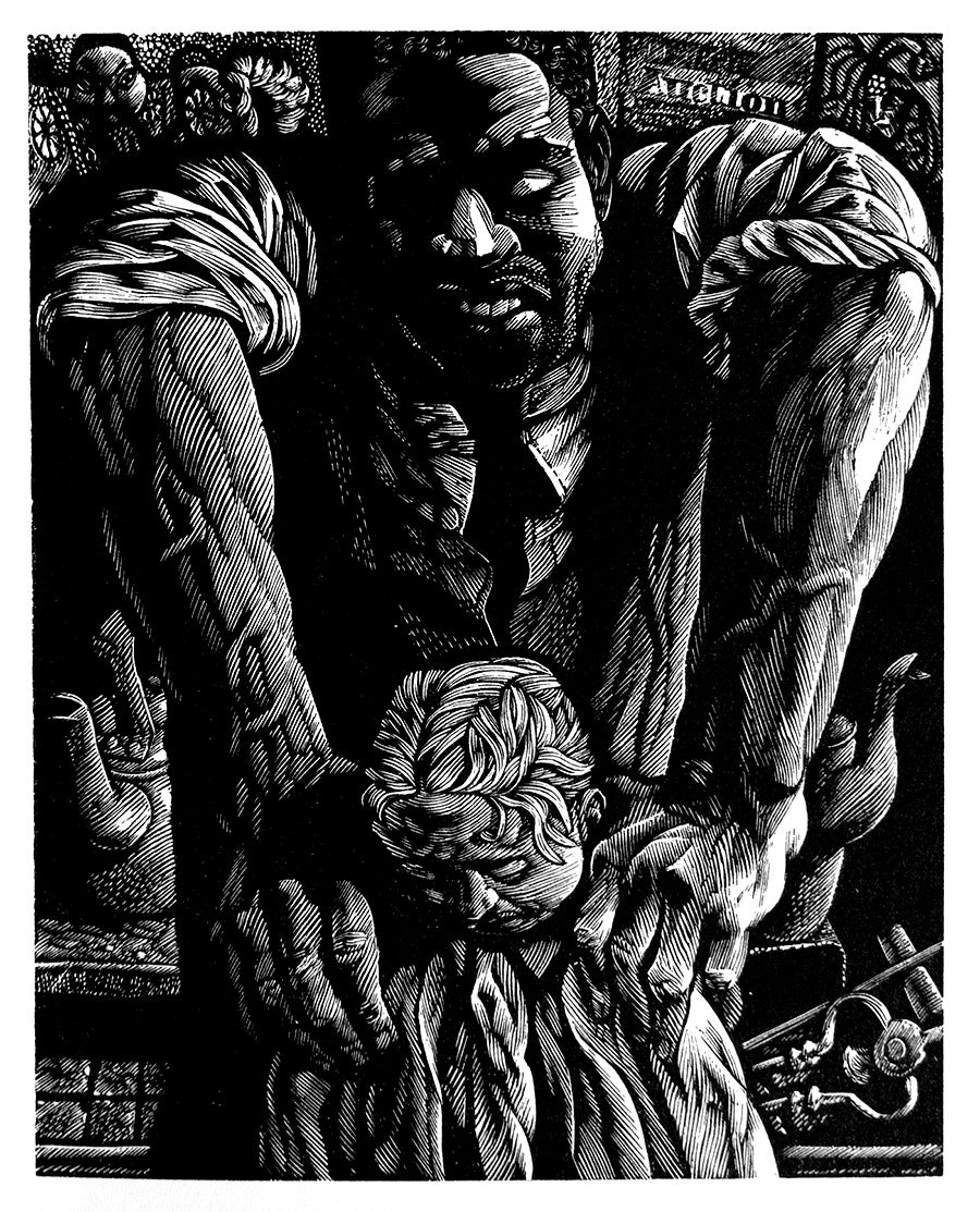 An illustration for Wuthering Heights by Peter Forster