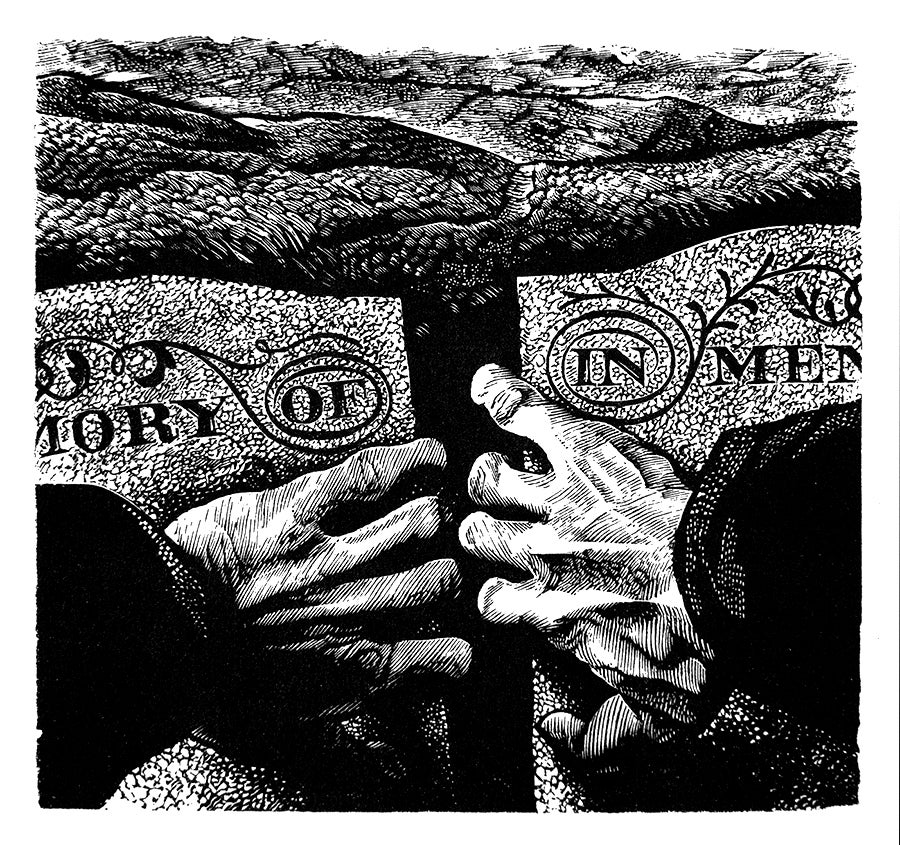 An illustration for Wuthering Heights by Peter Forster